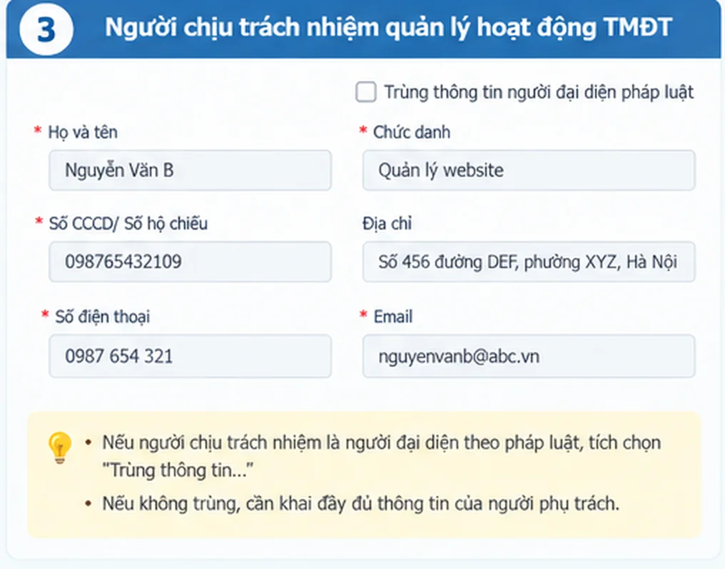Ảnh minh họa Người chịu trách nhiệm quản lý hoạt động thương mại điện tử