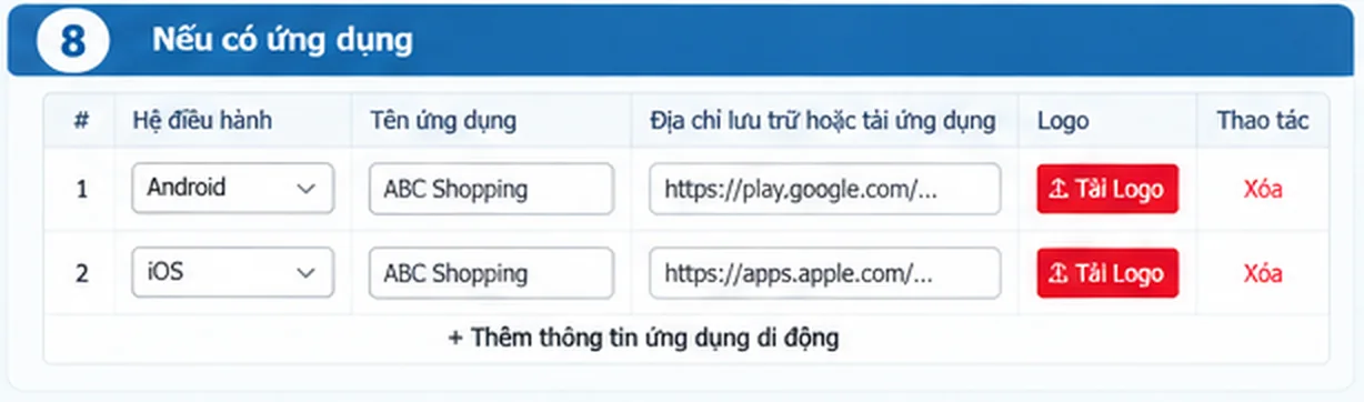 Ảnh minh họa thông tin ứng dụng