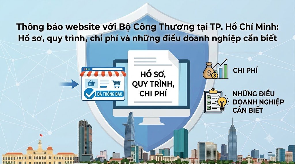 Thông báo website với Bộ Công Thương tại TP. Hồ Chí Minh: Hồ sơ, quy trình, chi phí và những điều doanh nghiệp cần biết