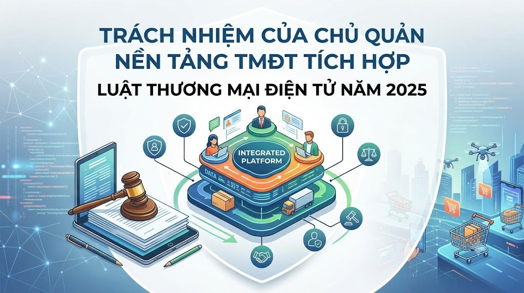 Trách nhiệm của chủ quản nền tảng thương mại điện tử tích hợp theo Luật Thương mại điện tử năm 2025