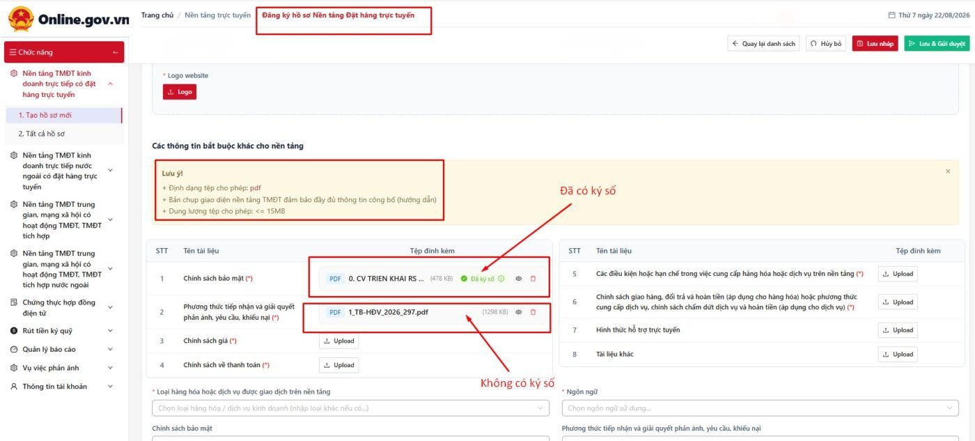 Upload tài liệu dành cho Thông báo