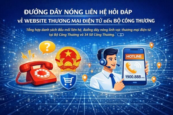 Đường dây nóng liên hệ hỏi đáp website thương mại điện tử đến Bộ Công Thương