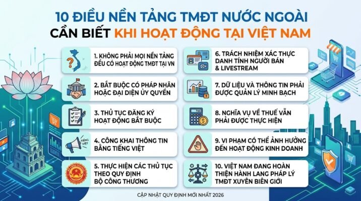 10 điều nền tảng thương mại điện tử nước ngoài cần biết khi hoạt động tại Việt Nam