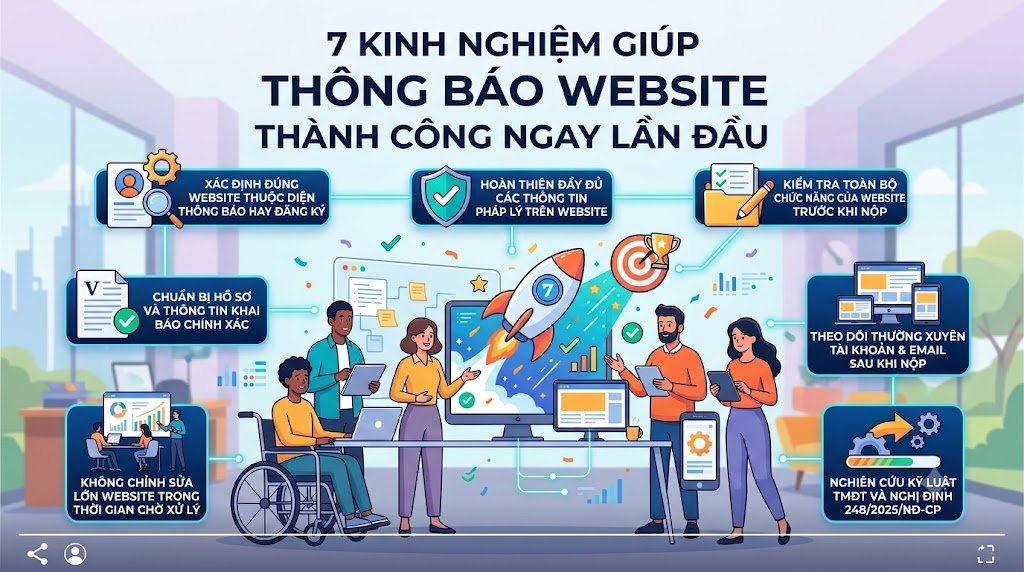 7 kinh nghiệm giúp thông báo website thành công ngay lần đầu