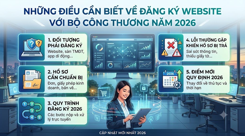 Những điều cần biết về đăng ký website với Bộ Công Thương năm 2026 (Cập nhật theo Luật Thương mại điện tử 2025)