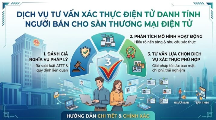 Dịch vụ tư vấn xác thực điện tử danh tính người bán cho sàn thương mại điện tử