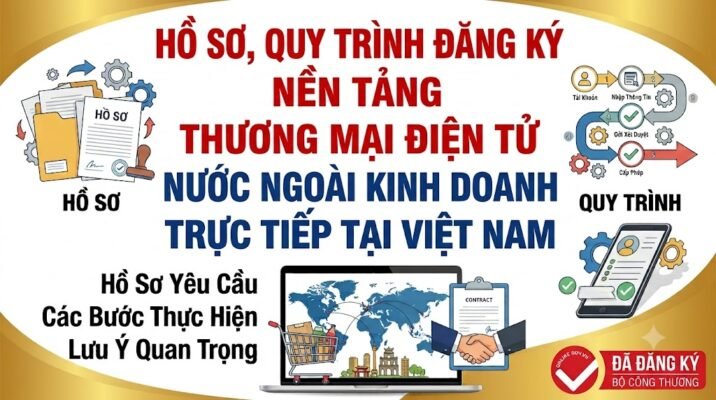 Hồ sơ, quy trình đăng ký nền tảng thương mại điện tử nước ngoài kinh doanh trực tiếp tại Việt Nam