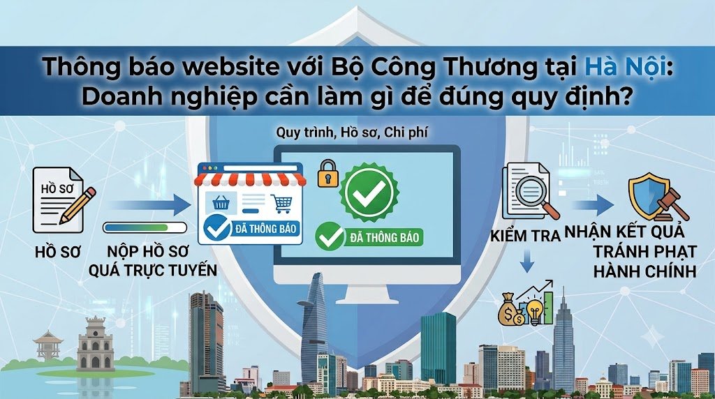 Thông báo website với Bộ Công Thương tại Hà Nội: Doanh nghiệp cần làm gì để đúng quy định?