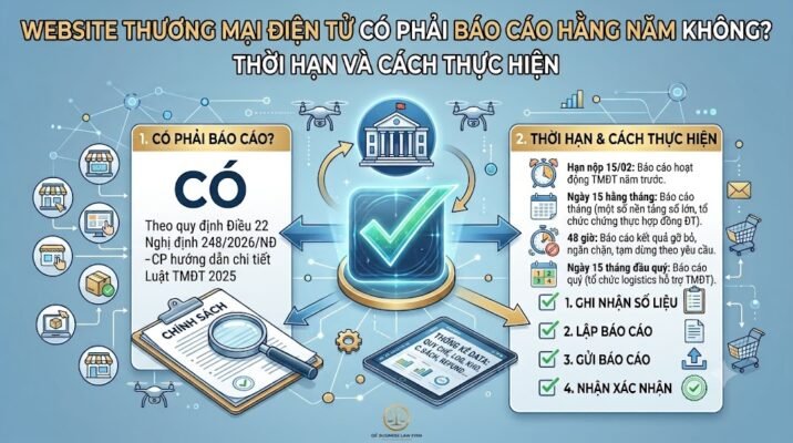 Website thương mại điện tử có phải báo cáo hằng năm không? Thời hạn và cách thực hiện