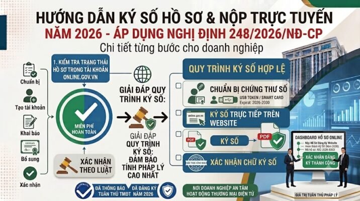 Hướng dẫn ký số hồ sơ thông báo và đăng ký website với Bộ Công Thương năm 2026