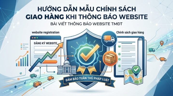 Hướng dẫn mẫu Chính sách giao hàng khi thông báo website