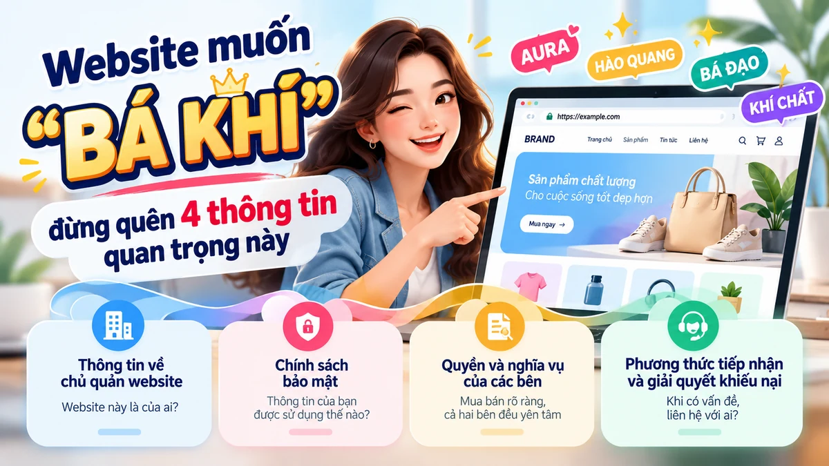 Website muốn “bá khí”, đừng quên 4 thông tin quan trọng này