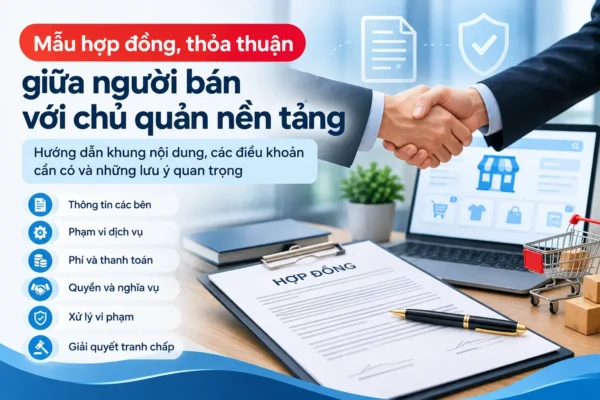 Mẫu hợp đồng, thỏa thuận giữa người bán với chủ quản nền tảng