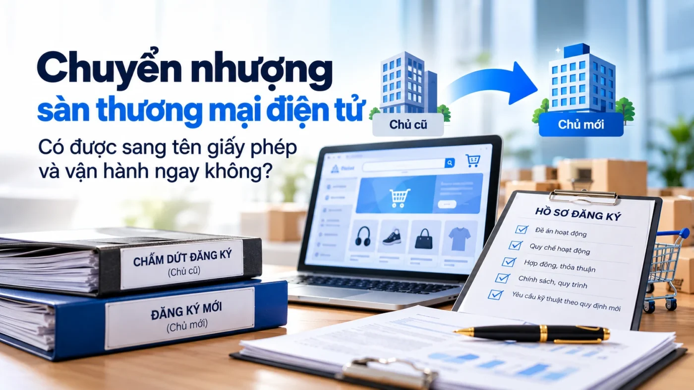 Chuyển nhượng sàn thương mại điện tử: Có được sang tên giấy phép và vận hành ngay không?