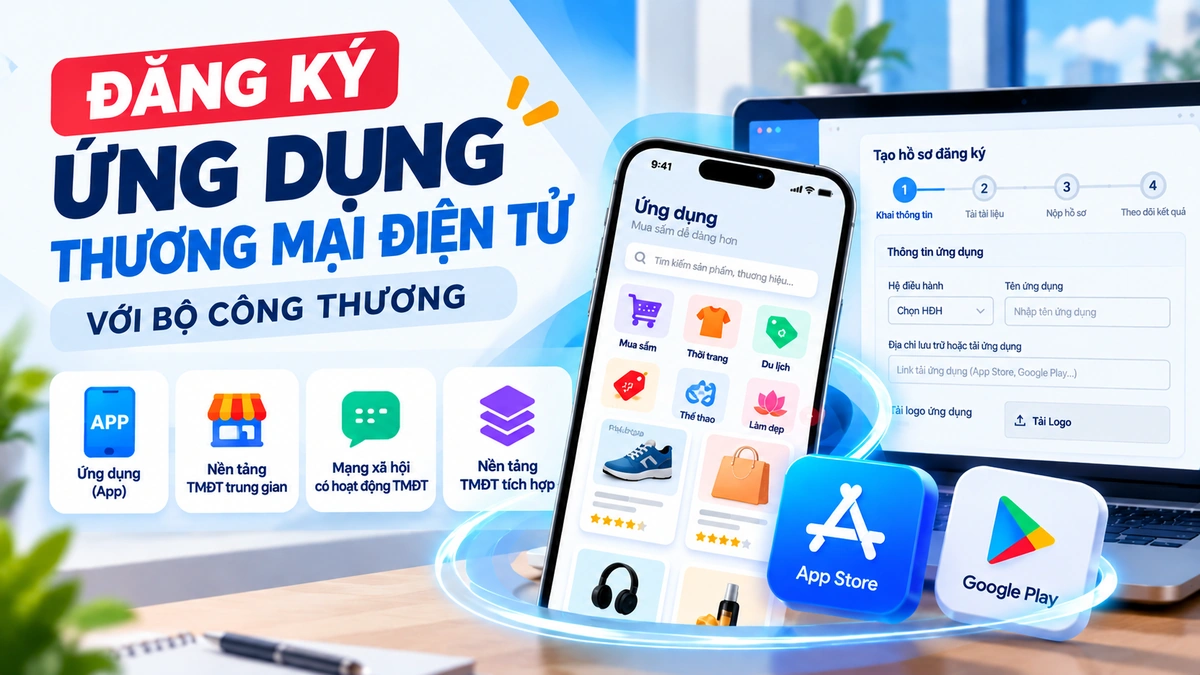 Thủ tục đăng ký ứng dụng thương mại điện tử với Bộ Công Thương